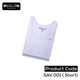 Solo Collection Men Plain Vest SAV 001 White Medium