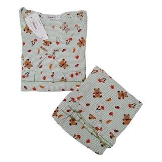 Bambi Women Night Wear Cotton Oneset Blue AA0041 XL