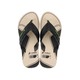Rider Way Logomania II Thong A Flip (No-11) Beige, Black & Green 212388BB08511