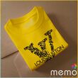 memo ygn Louis Vuitton unisex Printing T-shirt DTF Quality sticker Printing-Yellow (Small)