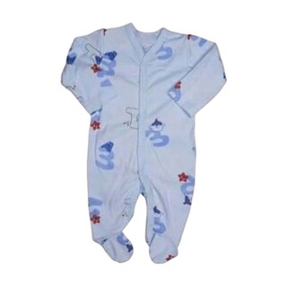 Te Te & Ta Ta Jumpsuit With Footies Blue 6-9 Months (3Pcs/1Set) KJSF-L101