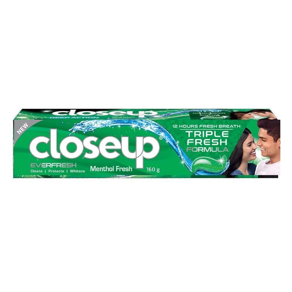 Close Up Everfresh Triple Fresh Formula Menthol Fresh Toothpaste 160G