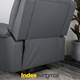 Furinbox Lemma PVC Manual Recliner 1/S Gray