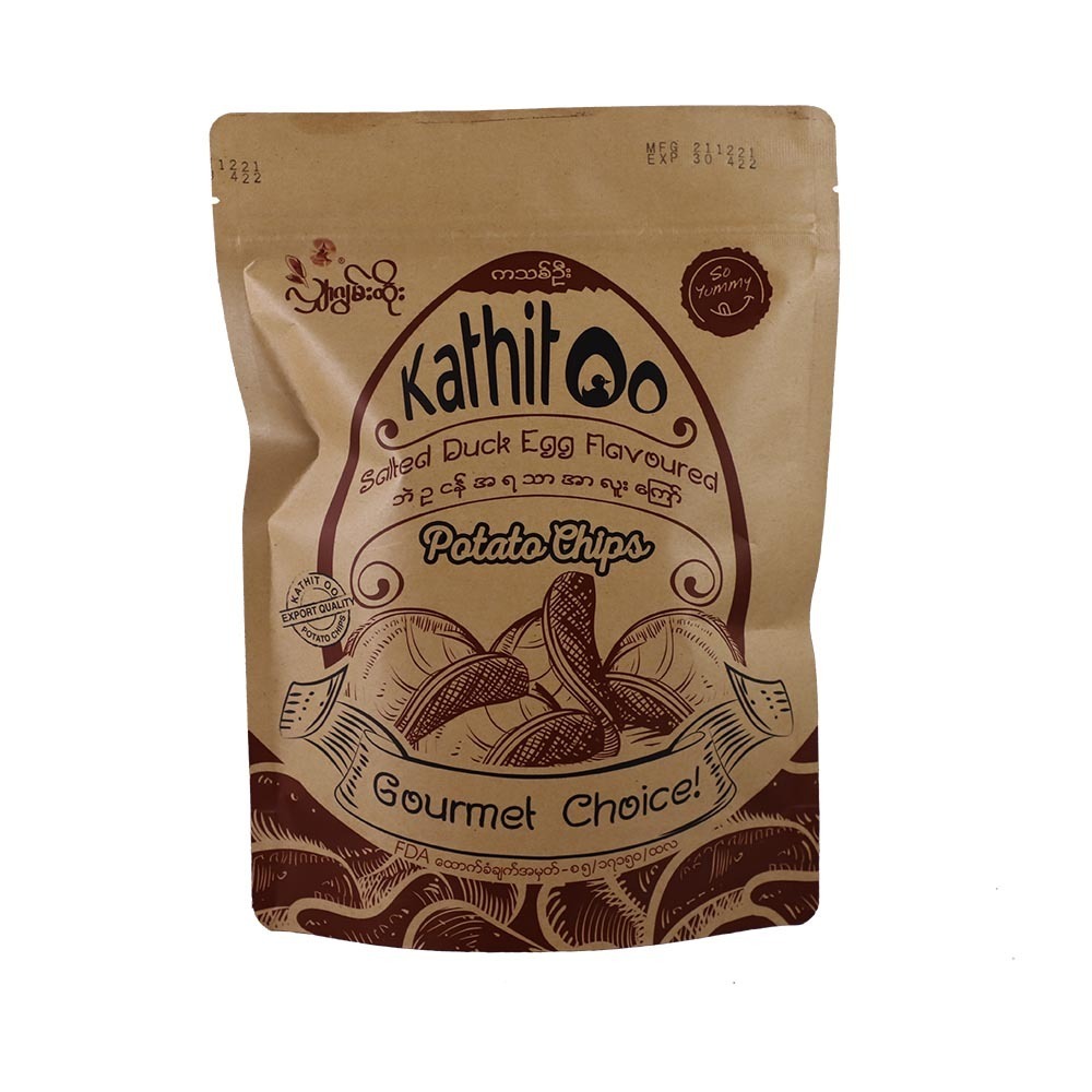 Kathit Oo Salted Duck Egg Potato Chips 125G