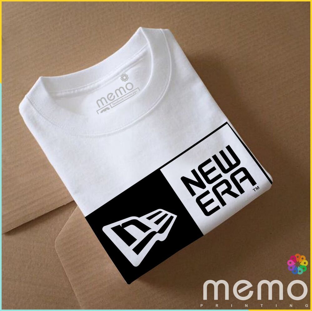 memo ygn new era  unisex Printing T-shirt DTF Quality sticker Printing-White (XL)