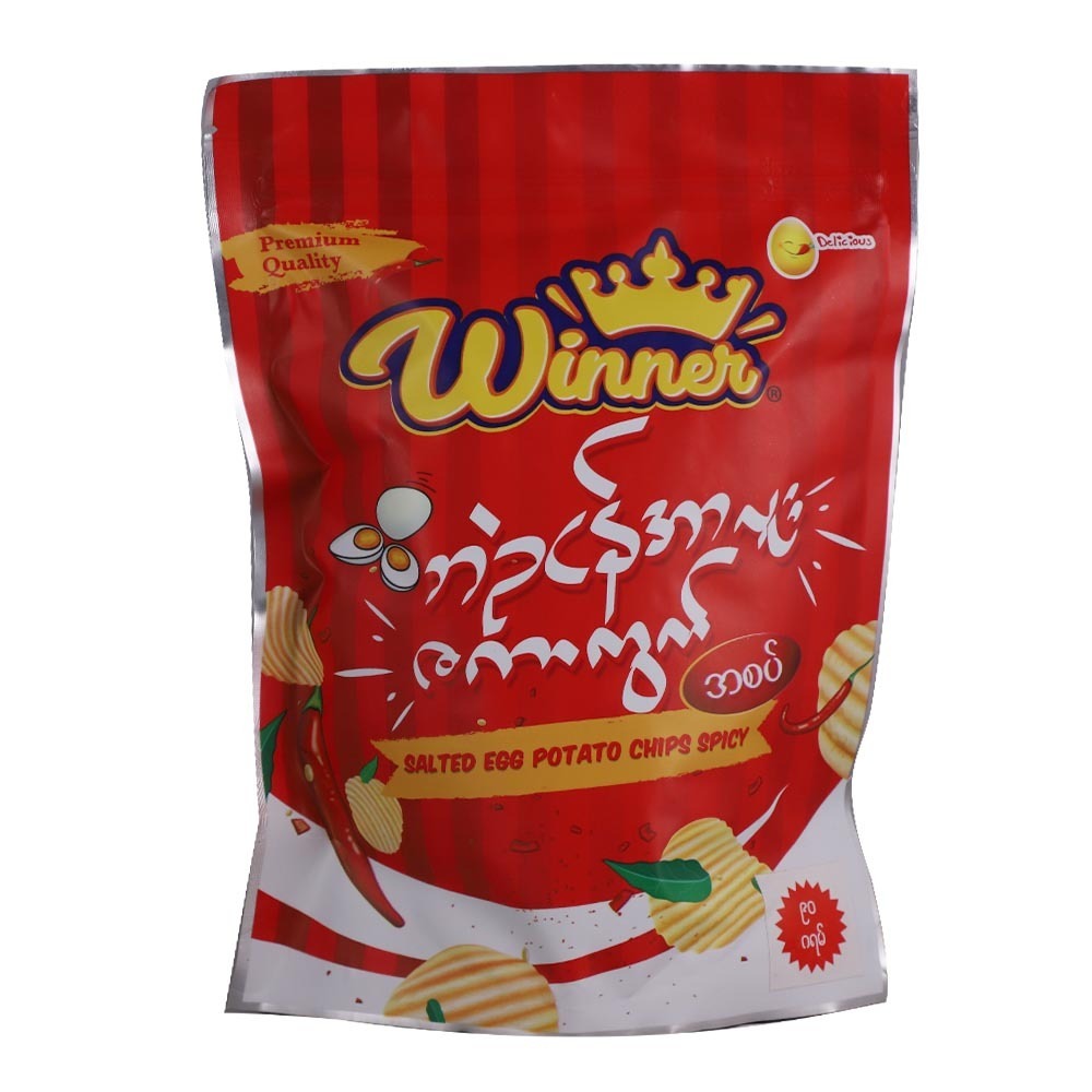 Winner Salted Egg Potato Chips Spicy 90G