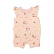 Te Te & Ta Ta Girl Romper Short Sleeves Pink 0-3 Months (1Pcs) KRPG-S101