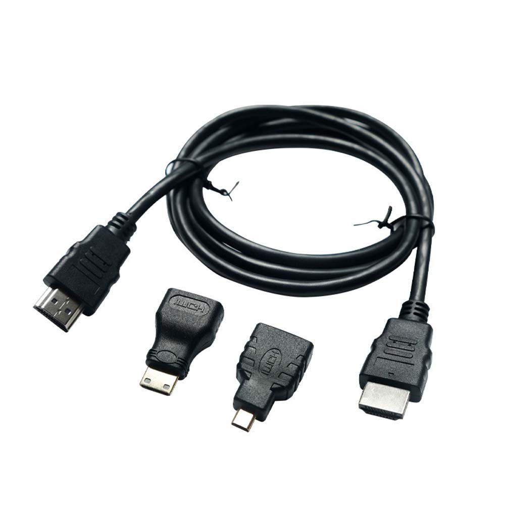 3 in 1 HDMI to HDMI/Mini/Micro HDMI Adaptor Cable Kit COM0000810