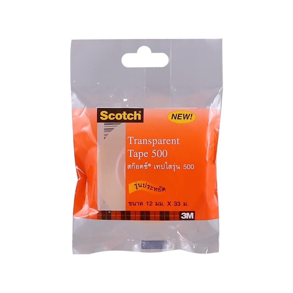 3M Scotch Transparent Tape 12X33M NO.500