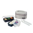 Lock&Lock 2PCS Lunch Set HPL752DG (Gray Bag)