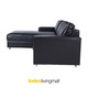 Winner Polly PVC Sofa L-Shape/L Black