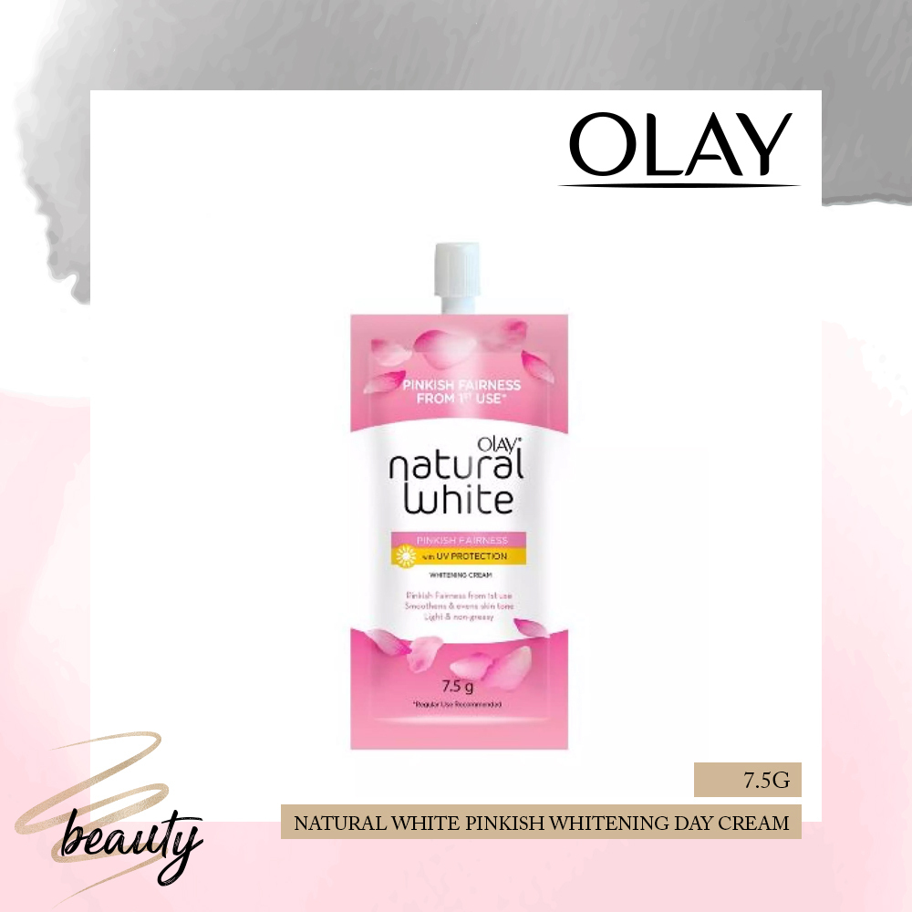 Olay Natural White Pinkish Fairness UV Protection Whitening Cream 7.5G