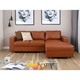 Winner Polly PVC L-Shape Sofa/L Mild Brown