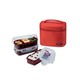 Lock&Lock 3PCS Lunch Set HPL754DR (Red Bag Spot)