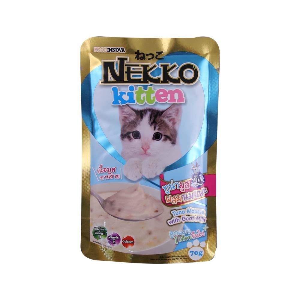 Nekko Kitten Creamy Tuna Mousse With Goat Milk 70G