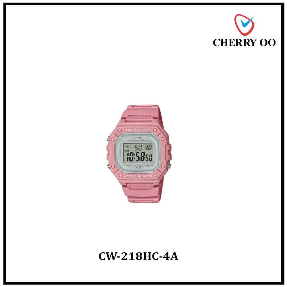 Casio GENERAL Unisex CW-218HC-4A  Cherry Oo