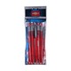 Unimax Click Ball Pen Trio Rt Red 5PCS