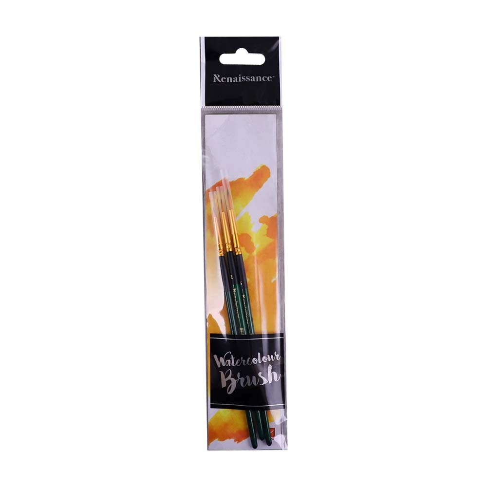 Renaissance Water Colour Brush 3PCS (0/2/6 Set)