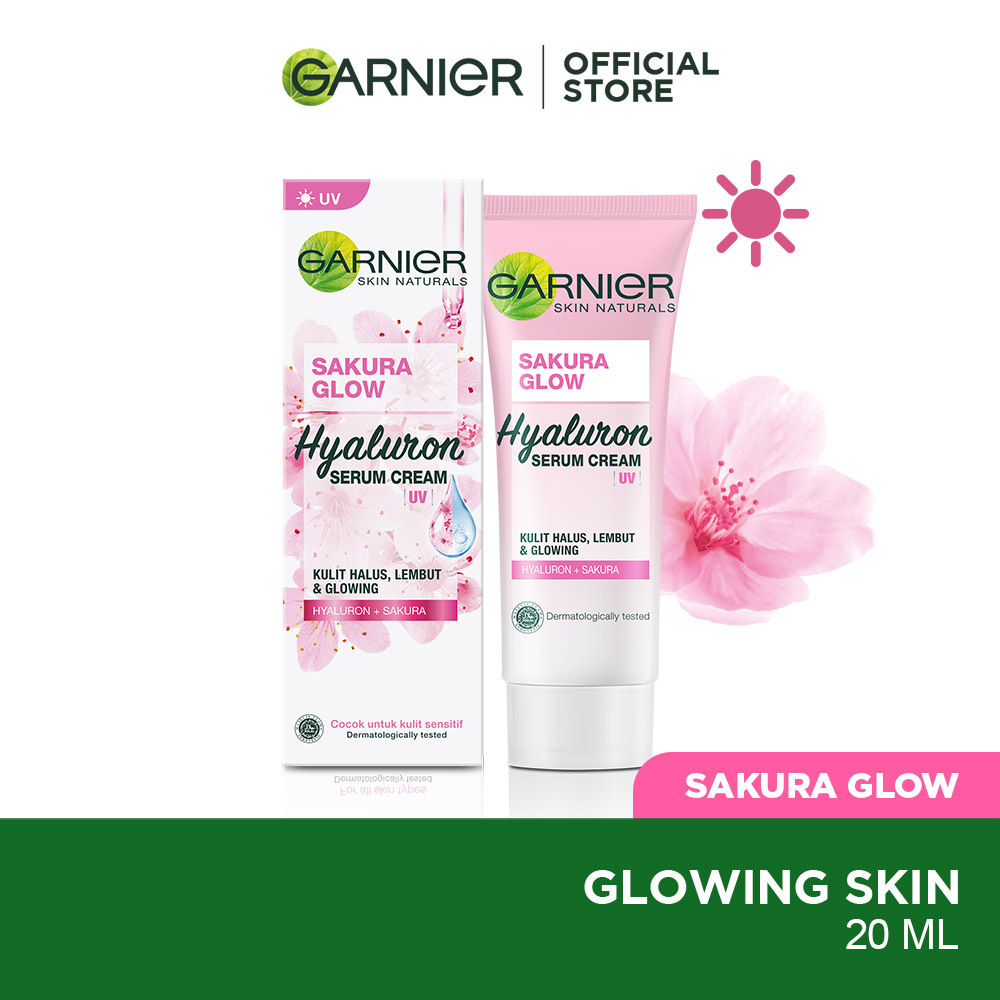 Garnier Sakura Glow Hyaluron UV Serum Cream 20ML