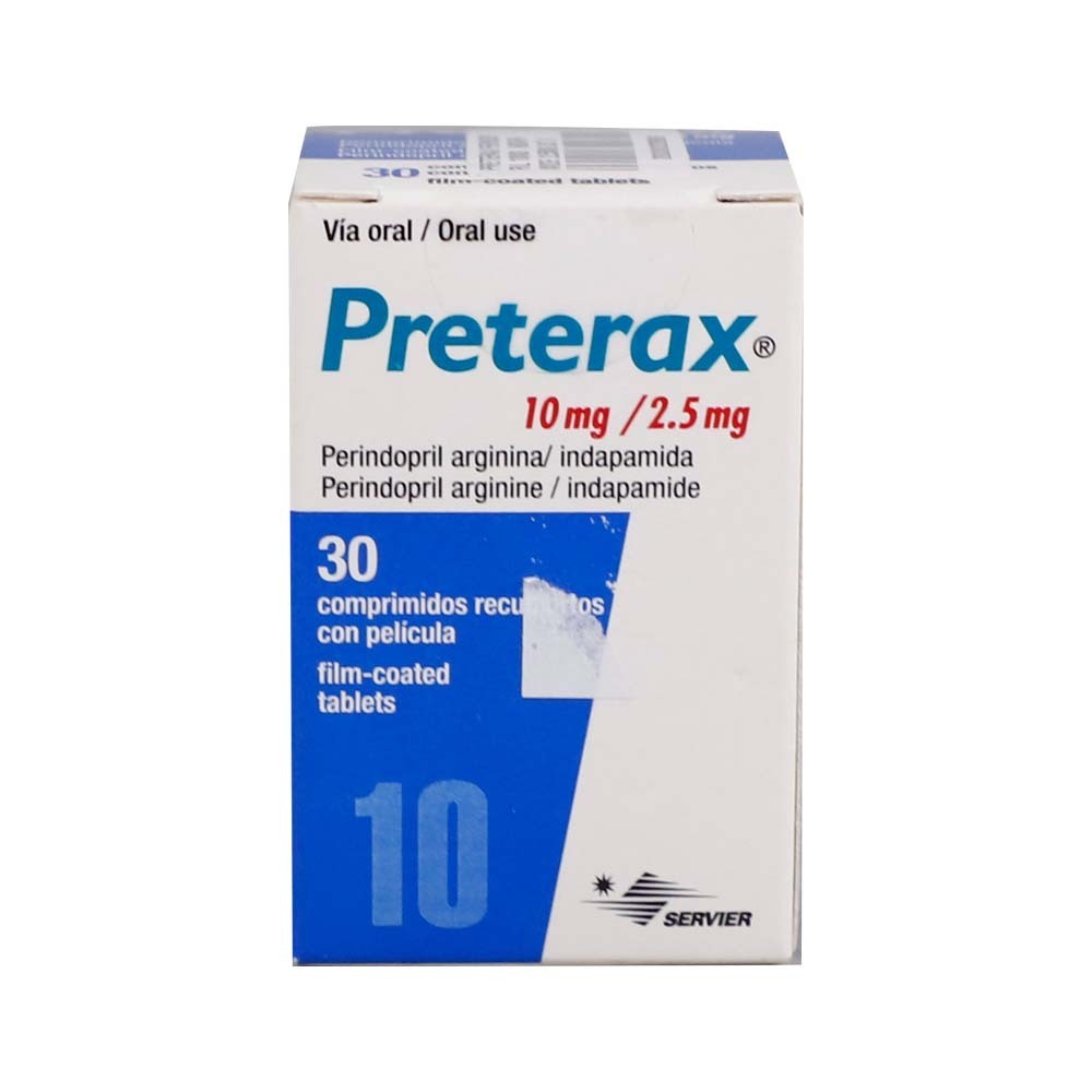 Preterax Perindopril 10MG & Indapamide 2.5MG 30PCS