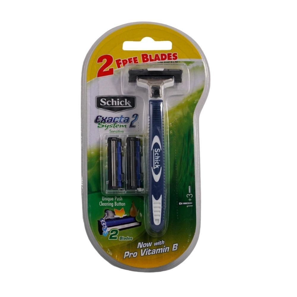 Schick Exacta 2 System Razor Handle & 2 Cartridges