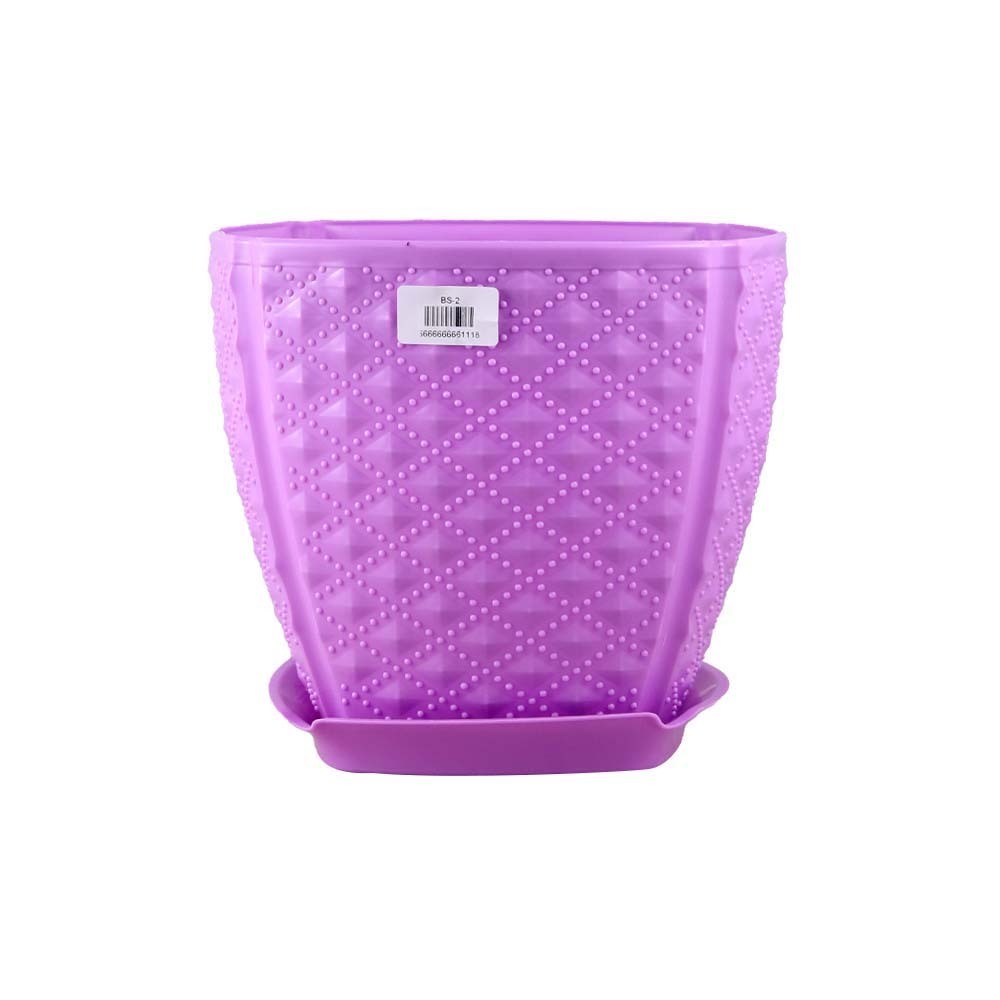 Plastic Flower Pot 19.5X19X18CM BS2