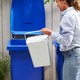 Ikea Hållbar Bin With Lid For Organic Waste, Light Grey, 10 L  604.338.83