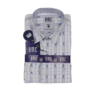BMC Men Slimfit Shirt Long Sleeve 1330079 Brown Medium