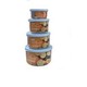 Hokkaido Round Food Storage Box 4 Set 500 -1000- 1500- 2000Ml HIN.HOTR.BO03 (182 x 176 x 103MM)