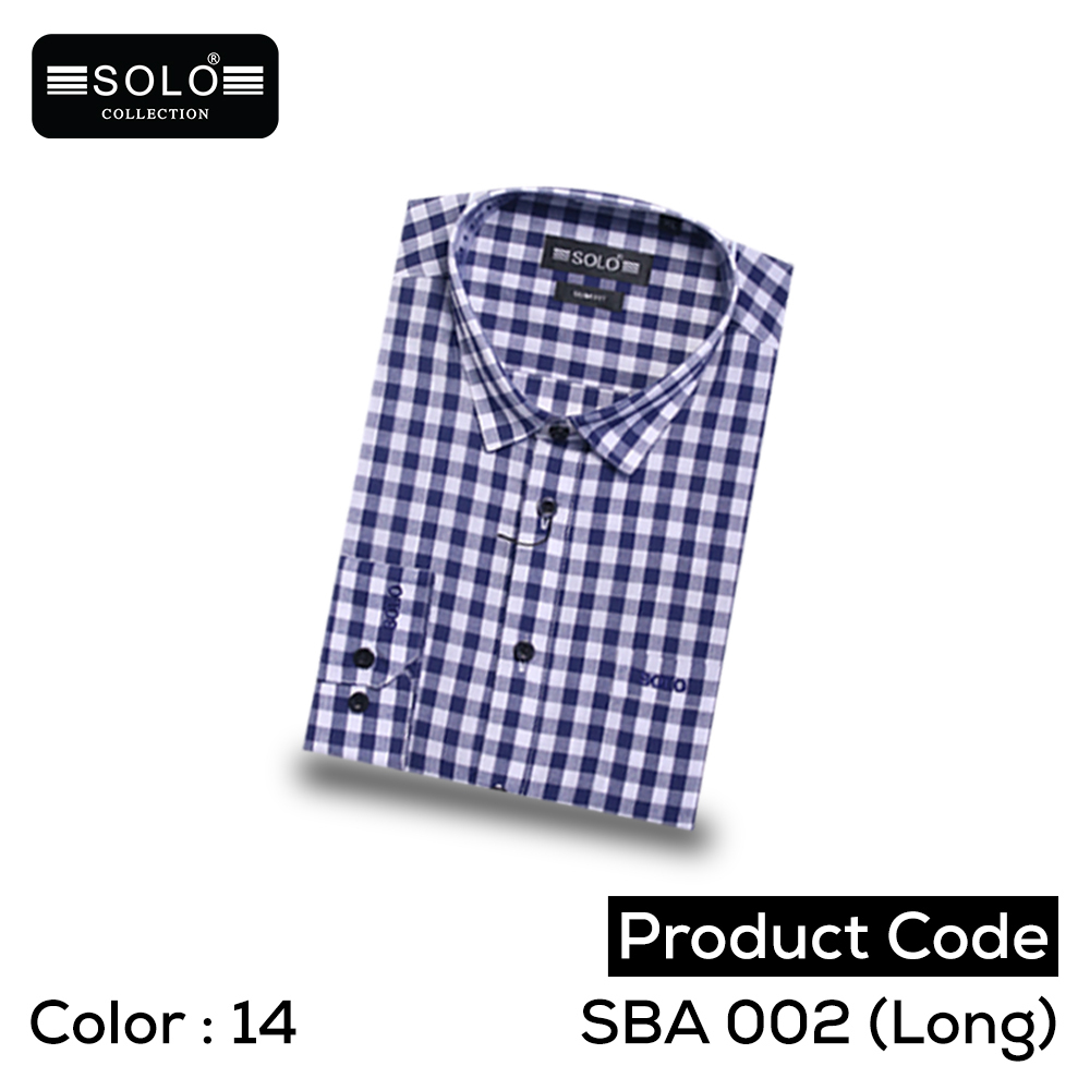 Solo Collection SBA 002 (Long) Slim Fit Shirt Medium 14