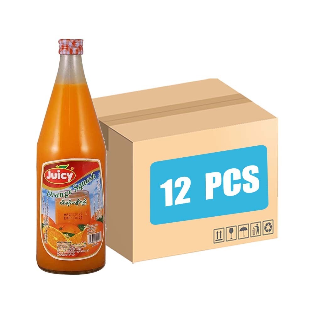Juicy Squash Orange Cordial 750MLx12PCS