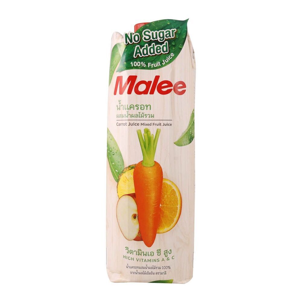 Malee 100% Carrot With Mixed Fruit Juice 1LTR