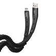 NEW U78 Cotton Treasure Elastic Charging Data Cable For Type-C/Black