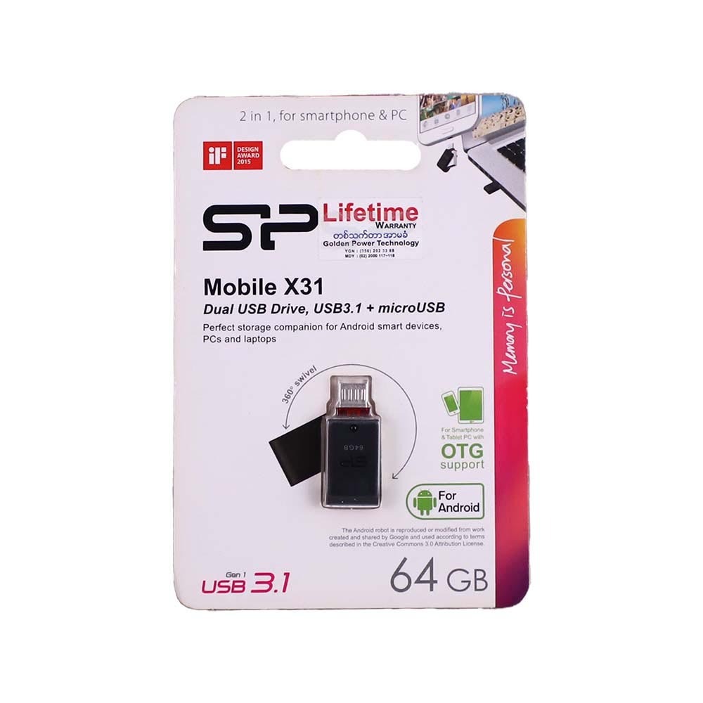 Silicon Power Memory Stick 64GB X31 (Otg Micro)