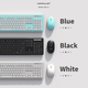 Konfulon WM-07 (Wireless Gaming Mouse & Keyboard) / White