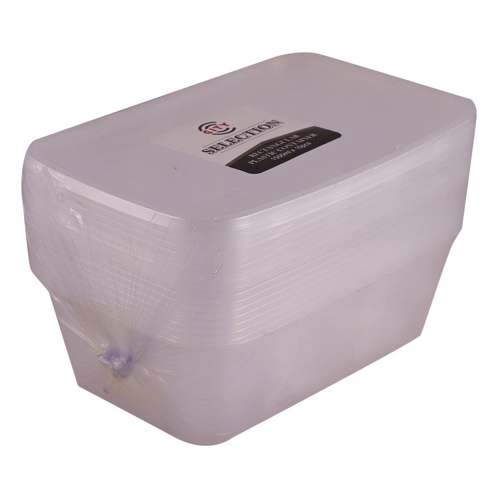 City Selection Plastic 4 Compartment Box 10PCS