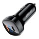 Acefast B4 66W Digital Display (USB-C+USB-A) Dual Port Car Charger Black