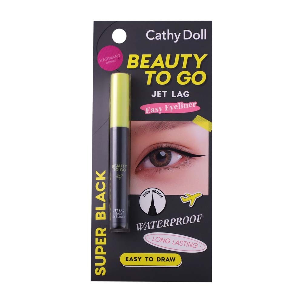 Cathy Doll Jet Lag Easy Eyeliner 0.4ML Super Black