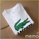 memo ygn lacoste unisex Printing T-shirt DTF Quality sticker Printing-White (Small)