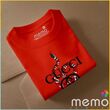 memo ygn GUCCI unisex Printing T-shirt DTF Quality sticker Printing-Red (XXL)