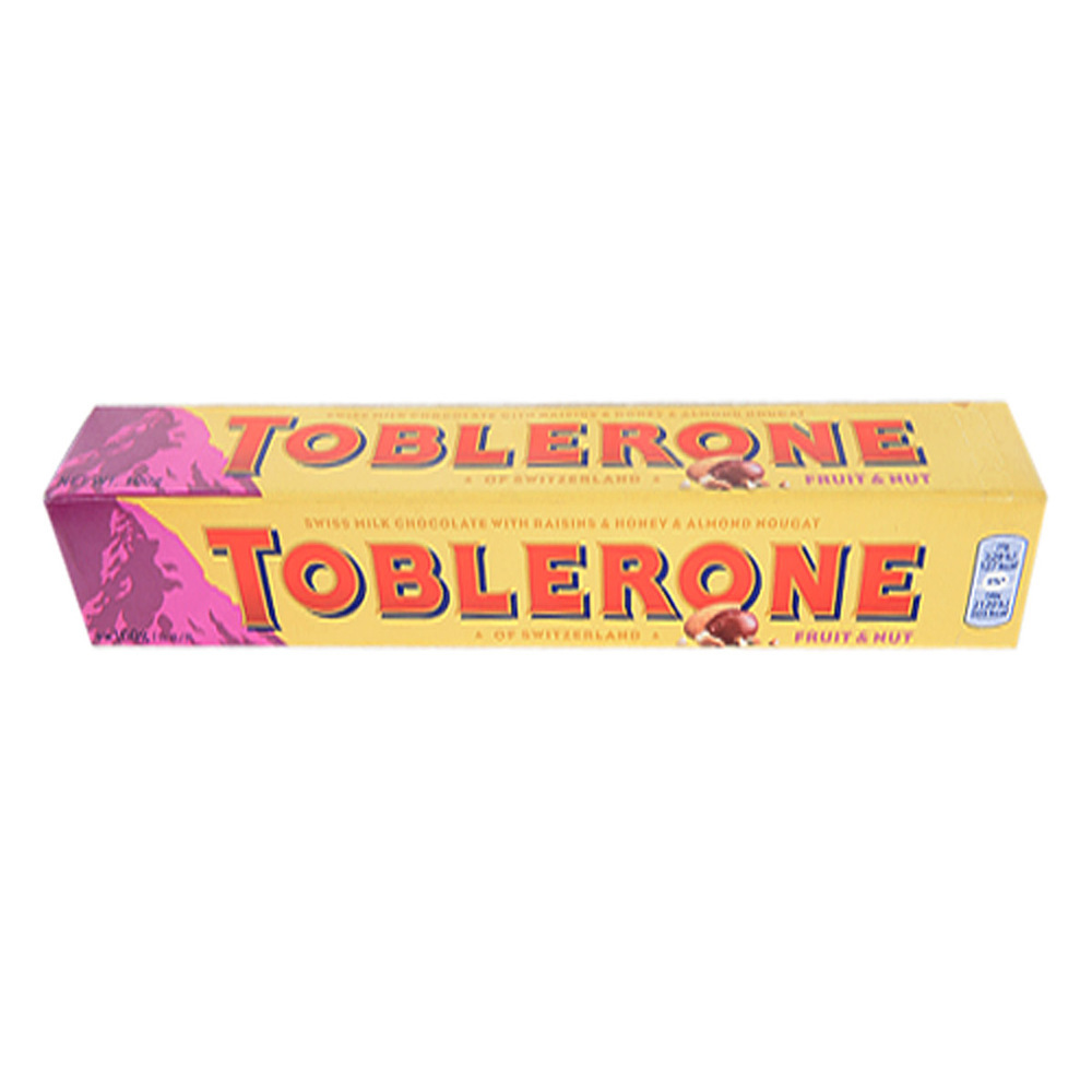 Toblerone Swiss Milk Chocolate With  Fruit & Nut 100G