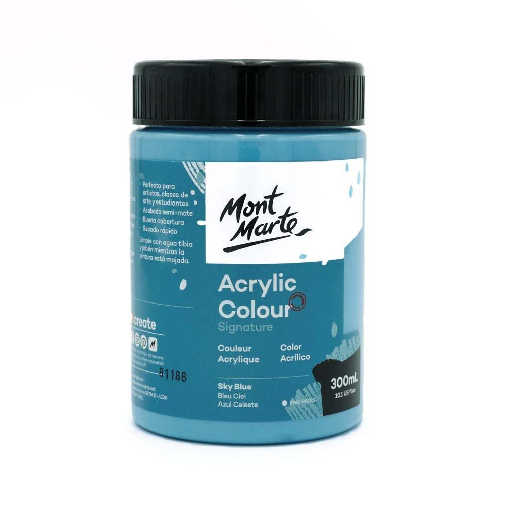 M.M. Acrylic Colour 300ML -Sky Blue