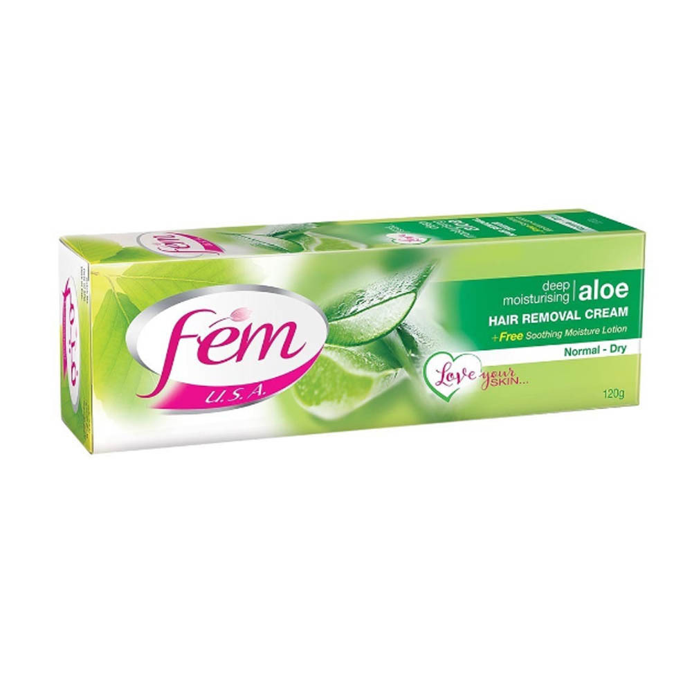 Fem Hair Removal Cream Deep Moisturising Aloe 120G