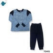 Max & Mia Boy Two-Pieces Pajamas TO401-DGY Small