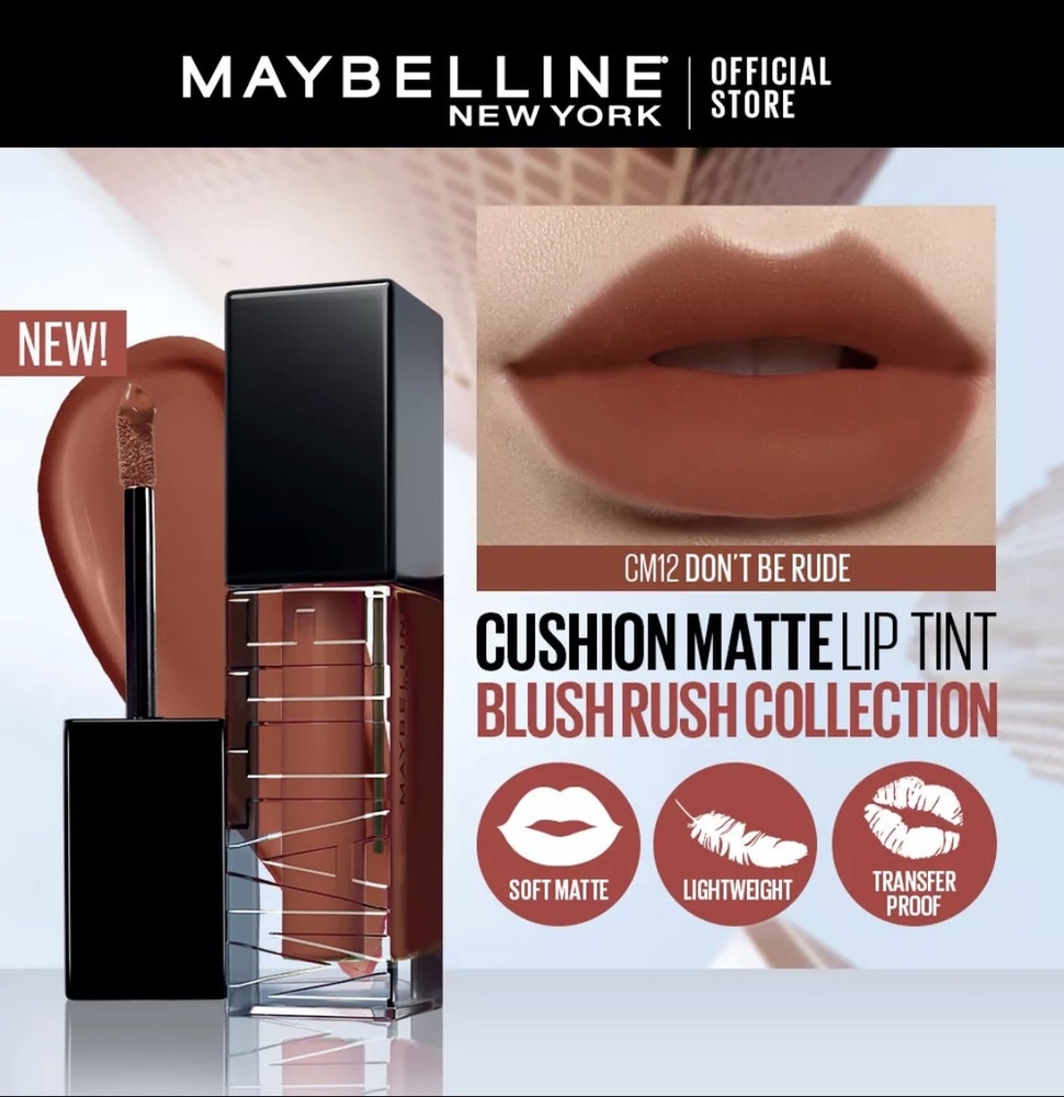 Maybelline Sensational Cushion Matte Lip 6.4MLCM12