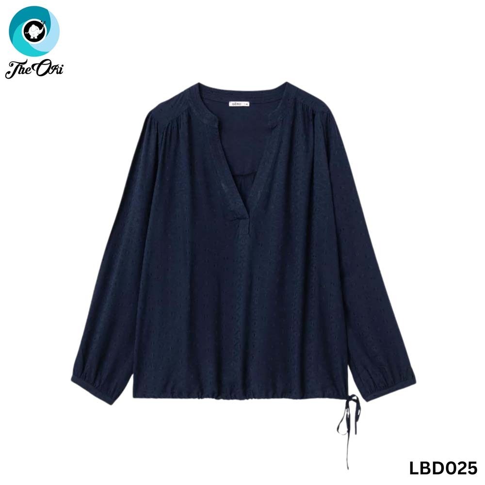 The Ori Women Long Sleeve Top LBD025 Blue (XL-52)