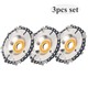 Jaramy 4IN Grinder Chain 22 Tooth Wood Carving Disc - 3PCS Set