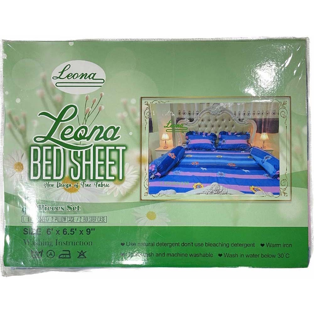 Leona Bed Sheet Double (6' x 6.5' x 9") L Double 338