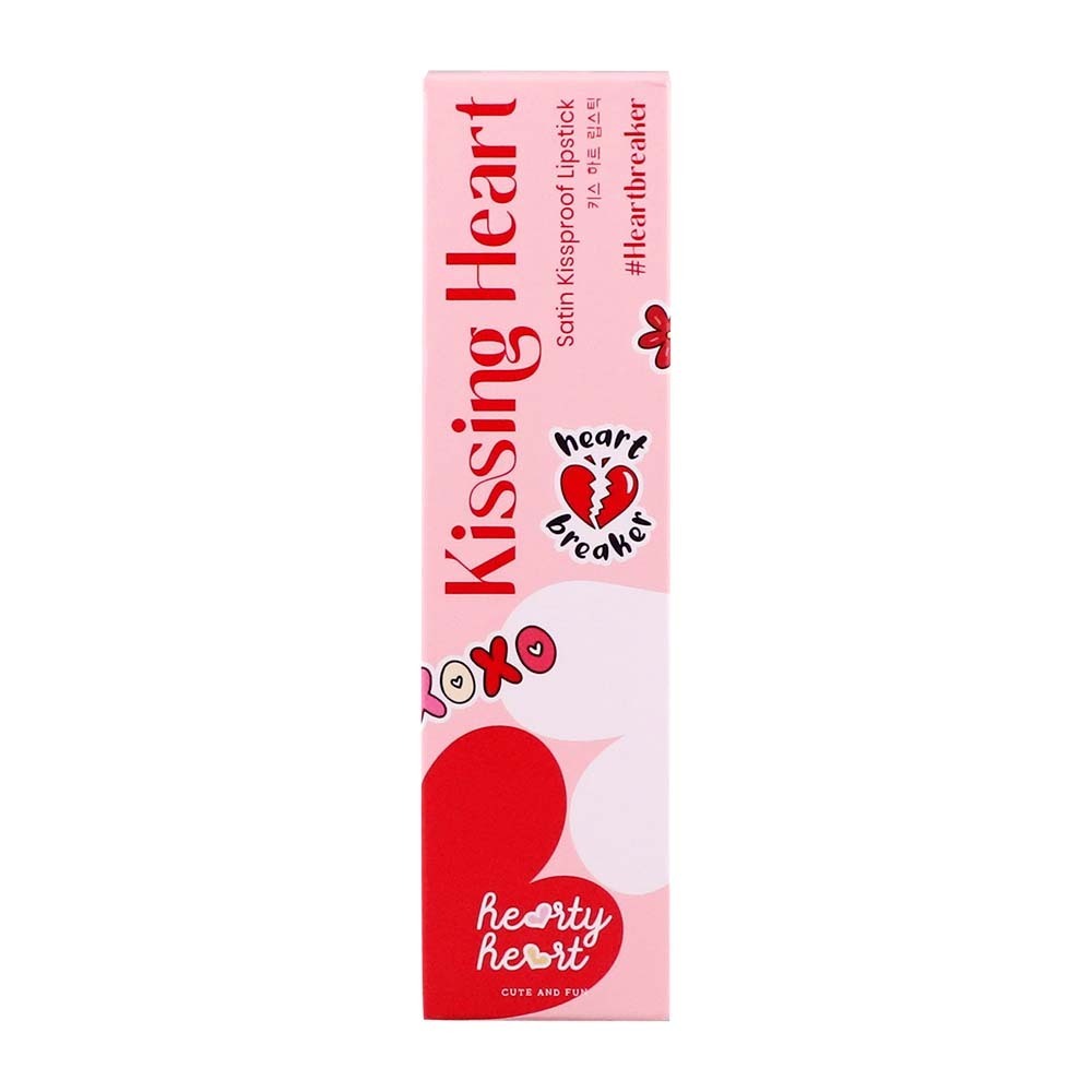 Hearty Heart Satin Kissproof Lipstick 1.2G (Heart Breaker)