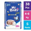 Mybaby Baby Jumbo Diaper Pant 38 pcs (S)